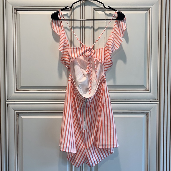 Striped Ruffle Romper - Picture 7 of 10